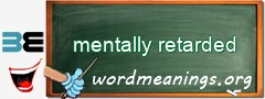 WordMeaning blackboard for mentally retarded